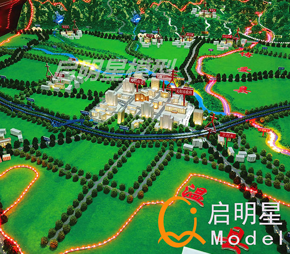 城区规划沙盘模型制作过程