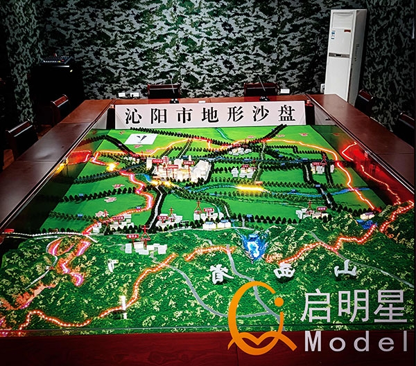 郑州沁阳地形模型